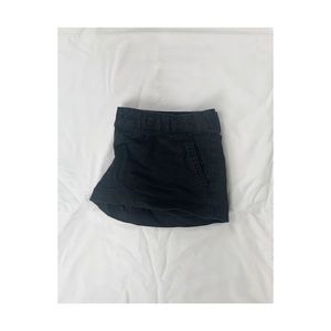 Black Cotton Shorts